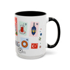 Istanbul Coffee Mug | Postage Stamp Collage Mug | Travel Souvenir Accent Cup 11oz 15oz