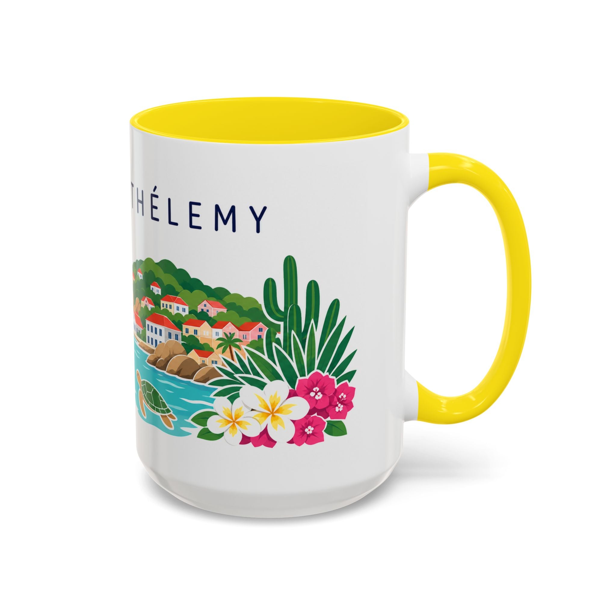 Saint Barthélemy Coffee Mug | Travel Souvenir Accent Mug | Country Gift Ceramic Cup 11oz 15oz