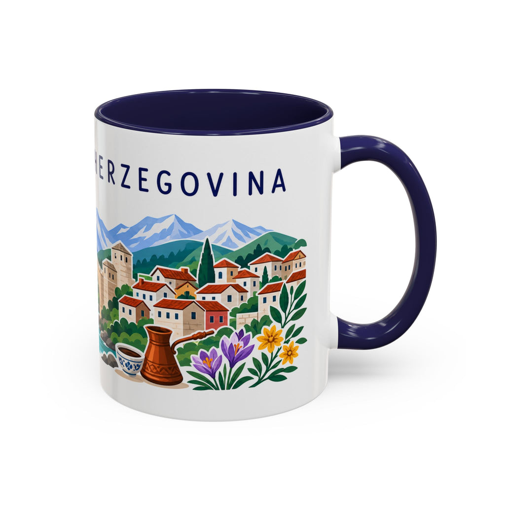 Bosnia and Herzegovina Coffee Mug | Travel Souvenir Accent Mug | Country Gift Ceramic Cup 11oz 15oz