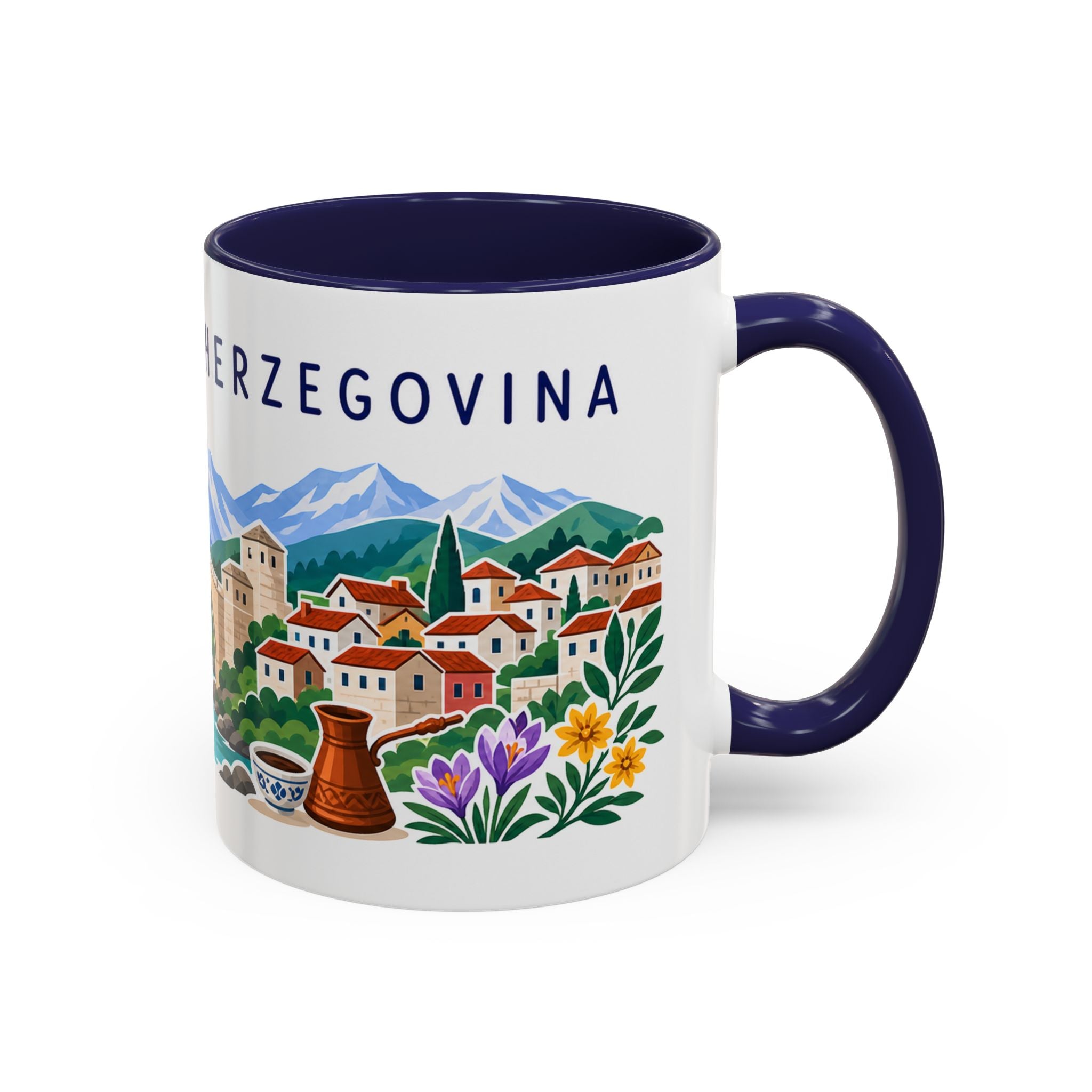 Bosnia and Herzegovina Coffee Mug | Travel Souvenir Accent Mug | Country Gift Ceramic Cup 11oz 15oz