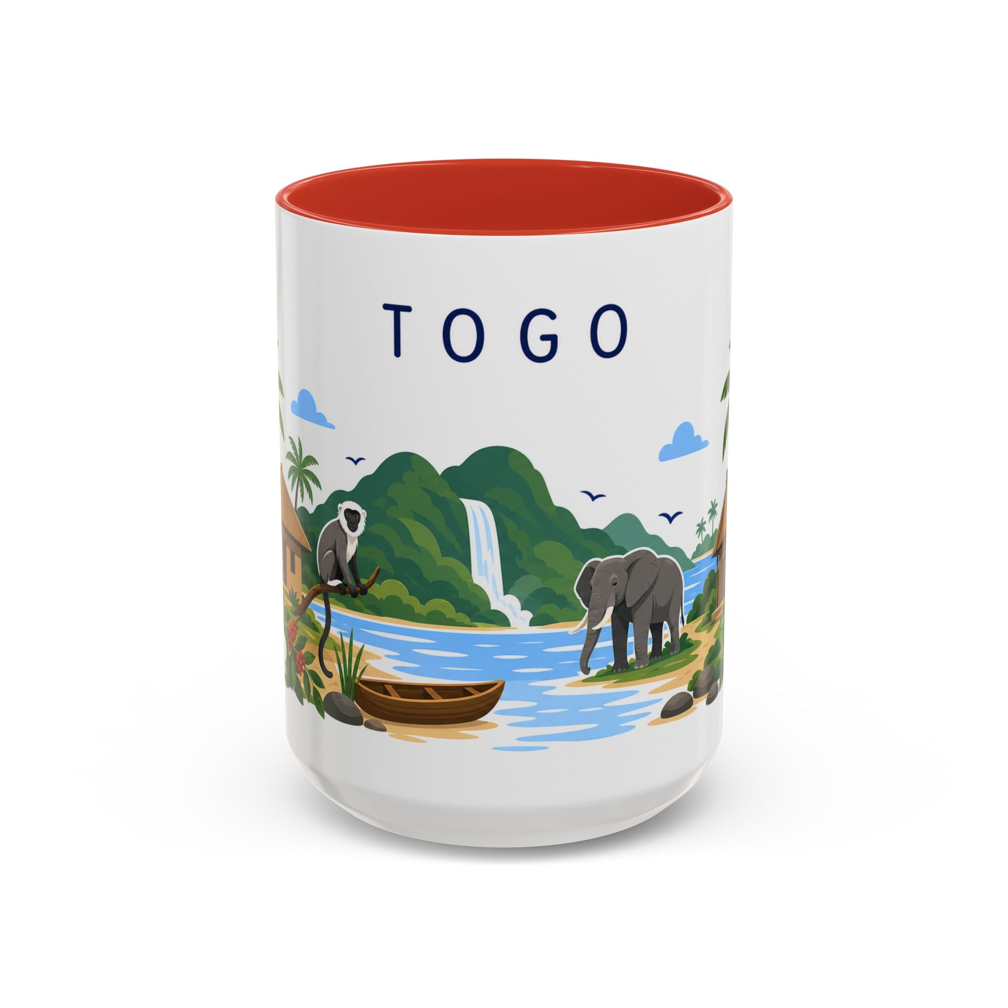 Togo Coffee Mug | Travel Souvenir Accent Mug | Country Gift Ceramic Cup 11oz 15oz