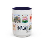 Macau Coffee Mug | Postage Stamp Collage Mug | Travel Souvenir Accent Cup 11oz 15oz