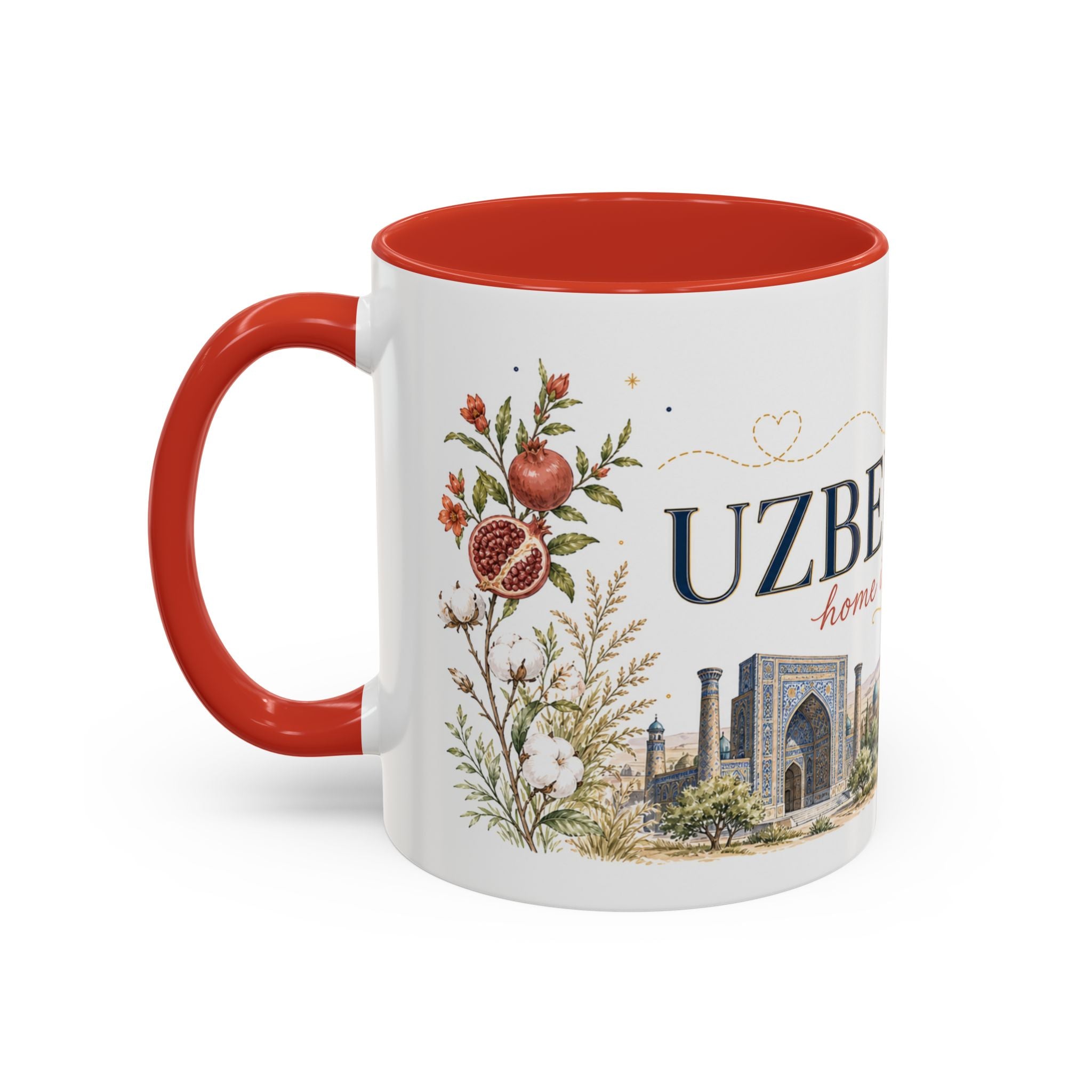 Uzbekistan Home Country Mug | Moving Away Gift | Long Distance Friendship | 11 oz 15 oz Accent Mug