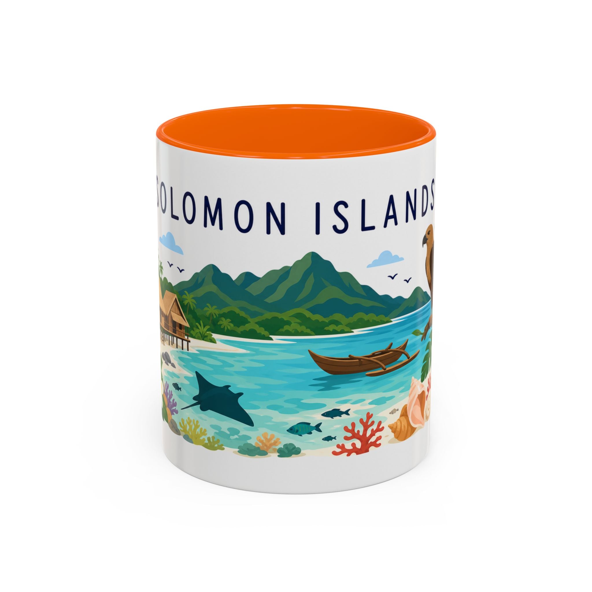 Solomon Islands Coffee Mug | Travel Souvenir Accent Mug | Country Gift Ceramic Cup 11oz 15oz