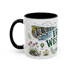 Irish West Coast Coffee Mug | Travel Destination Souvenir Gift | Accent Color Ceramic 11oz 15oz
