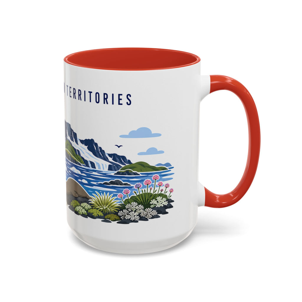 French Southern Territories Coffee Mug | Travel Souvenir Accent Mug | Country Gift Ceramic Cup 11oz 15oz