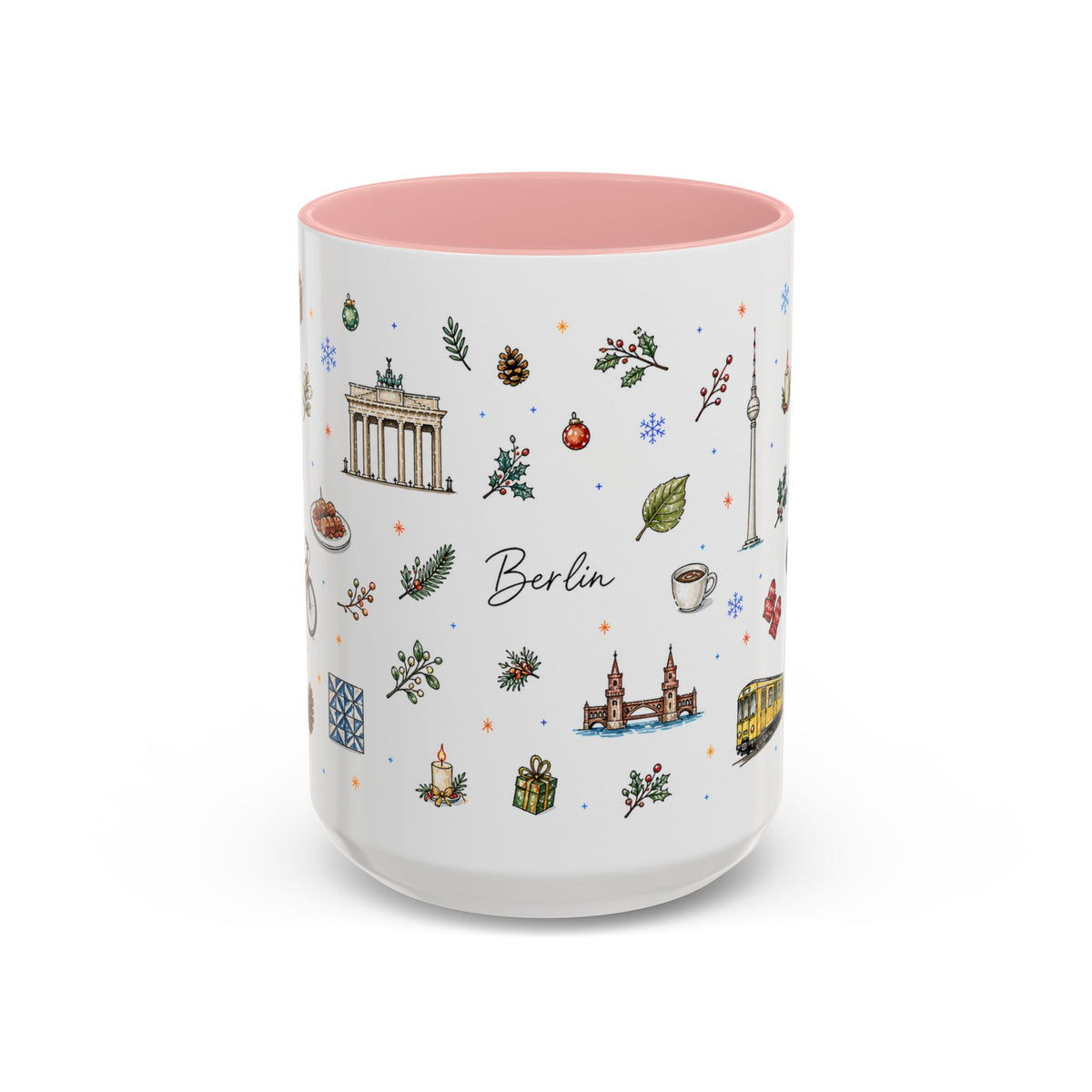 Berlin Christmas Mug | Watercolor City Souvenir, Travel Gift (11oz/15oz)