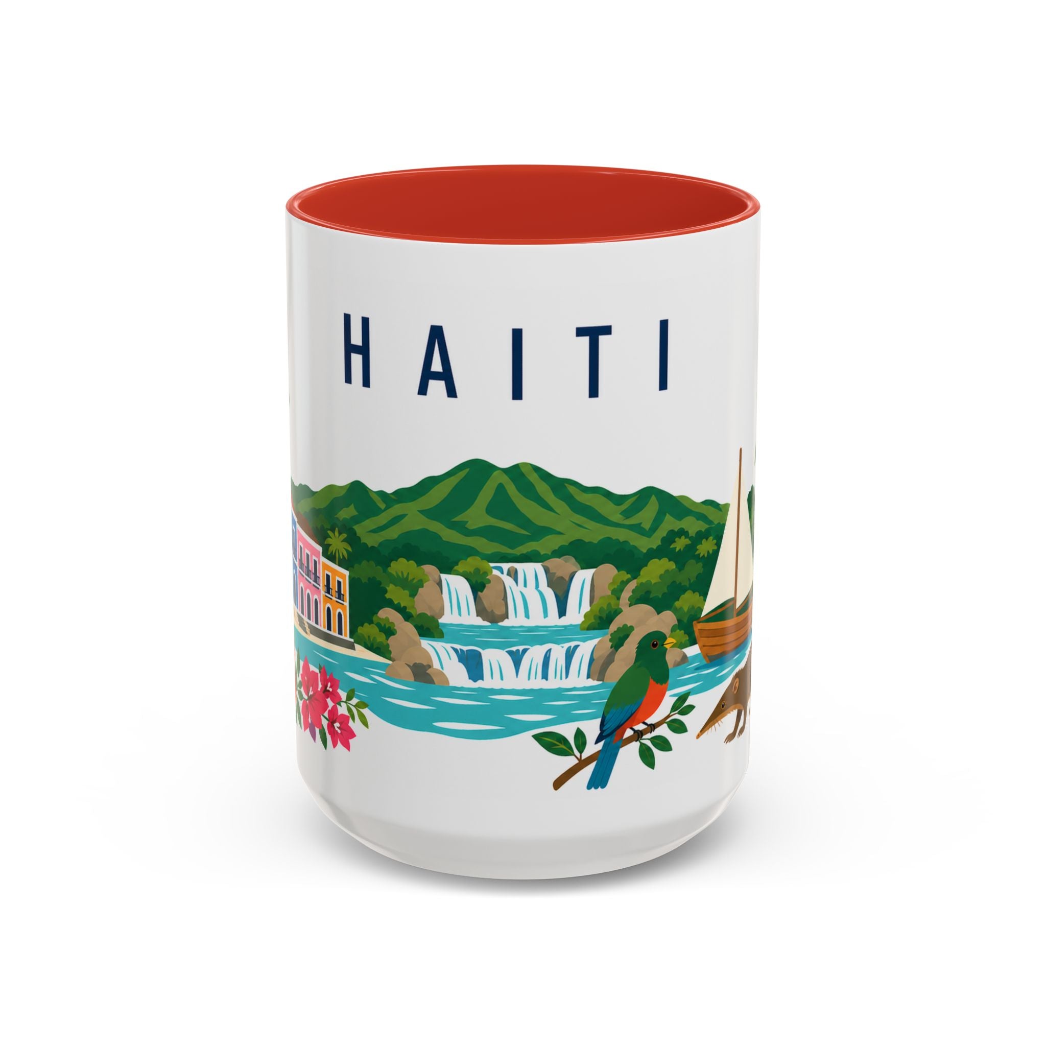 Haiti Coffee Mug | Travel Souvenir Accent Mug | Country Gift Ceramic Cup 11oz 15oz