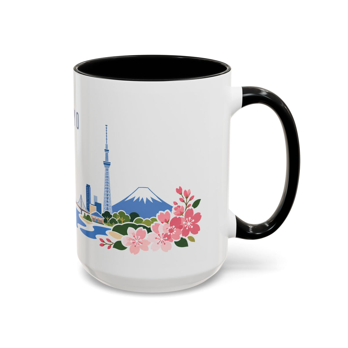 Tokyo Coffee Mug | Japan Travel Souvenir | Porcelain Decal City Gift | 11oz 15oz Accent Mug