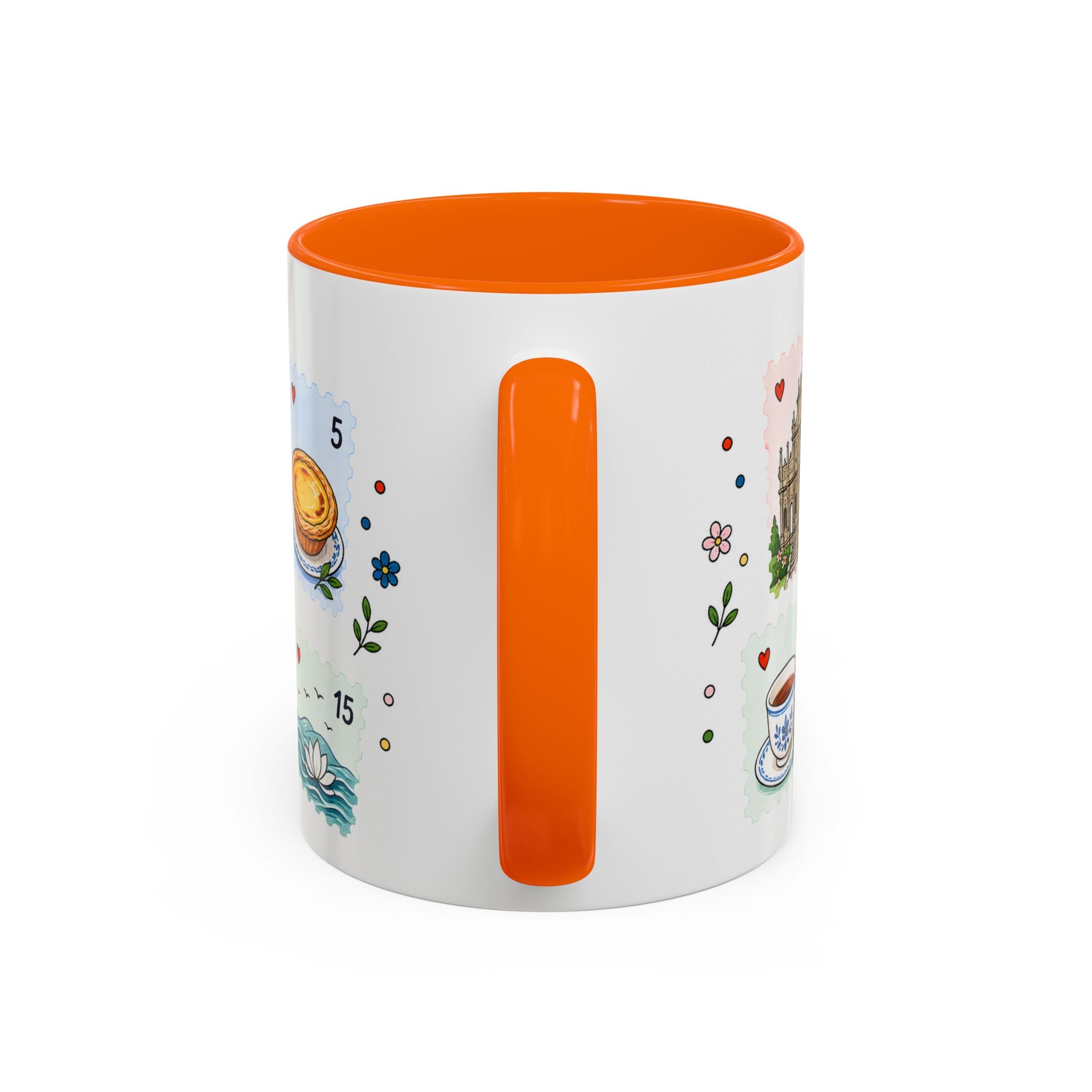 Macau Coffee Mug | Postage Stamp Collage Mug | Travel Souvenir Accent Cup 11oz 15oz