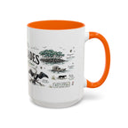 Everglades National Park Coffee Mug | Florida Wetlands Wildlife Kayak Gift | Accent Color Ceramic 11oz 15oz