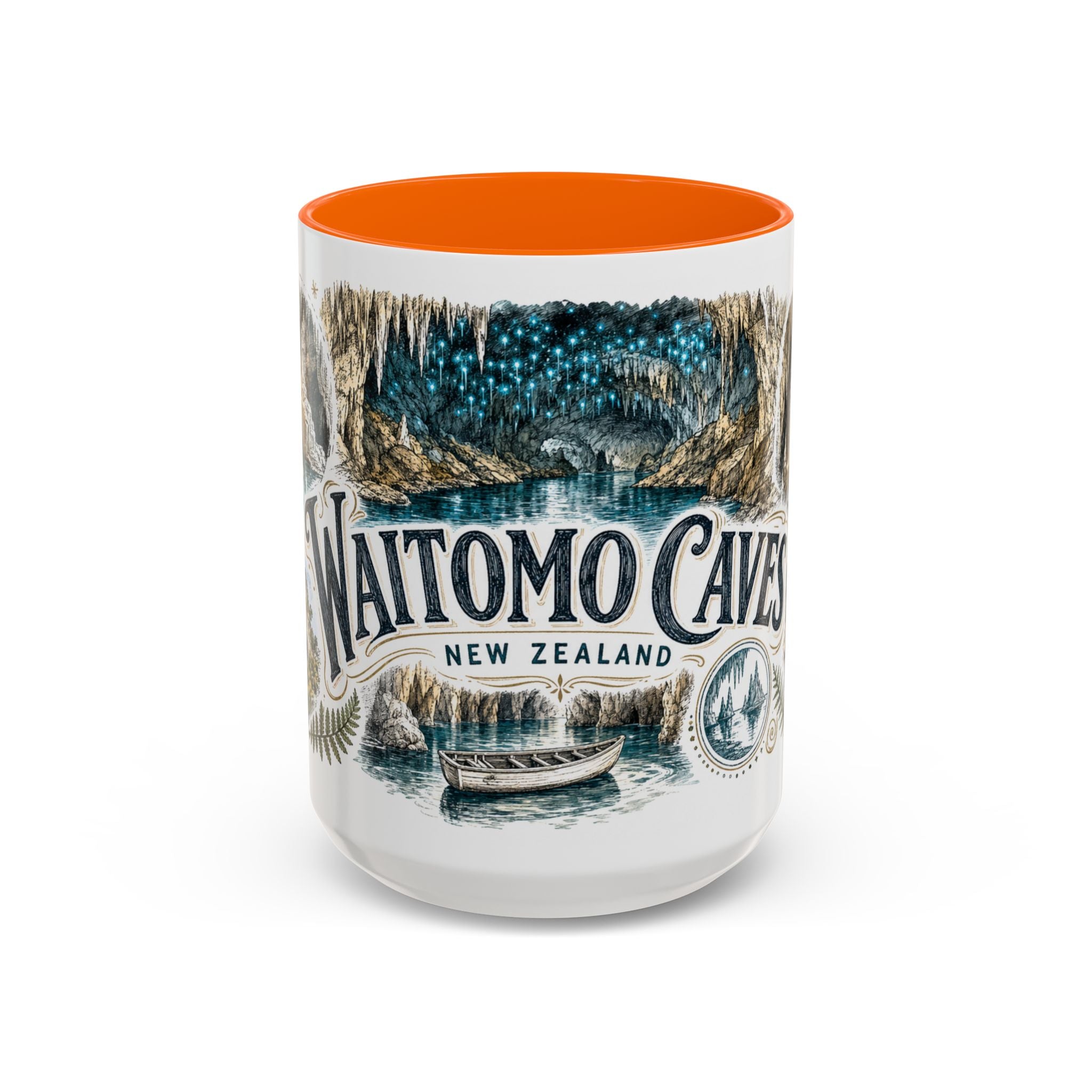 Waitomo Caves Mug, New Zealand Travel Souvenir, Bucket List Gift, Accent Ceramic Coffee Mug 11oz 15oz