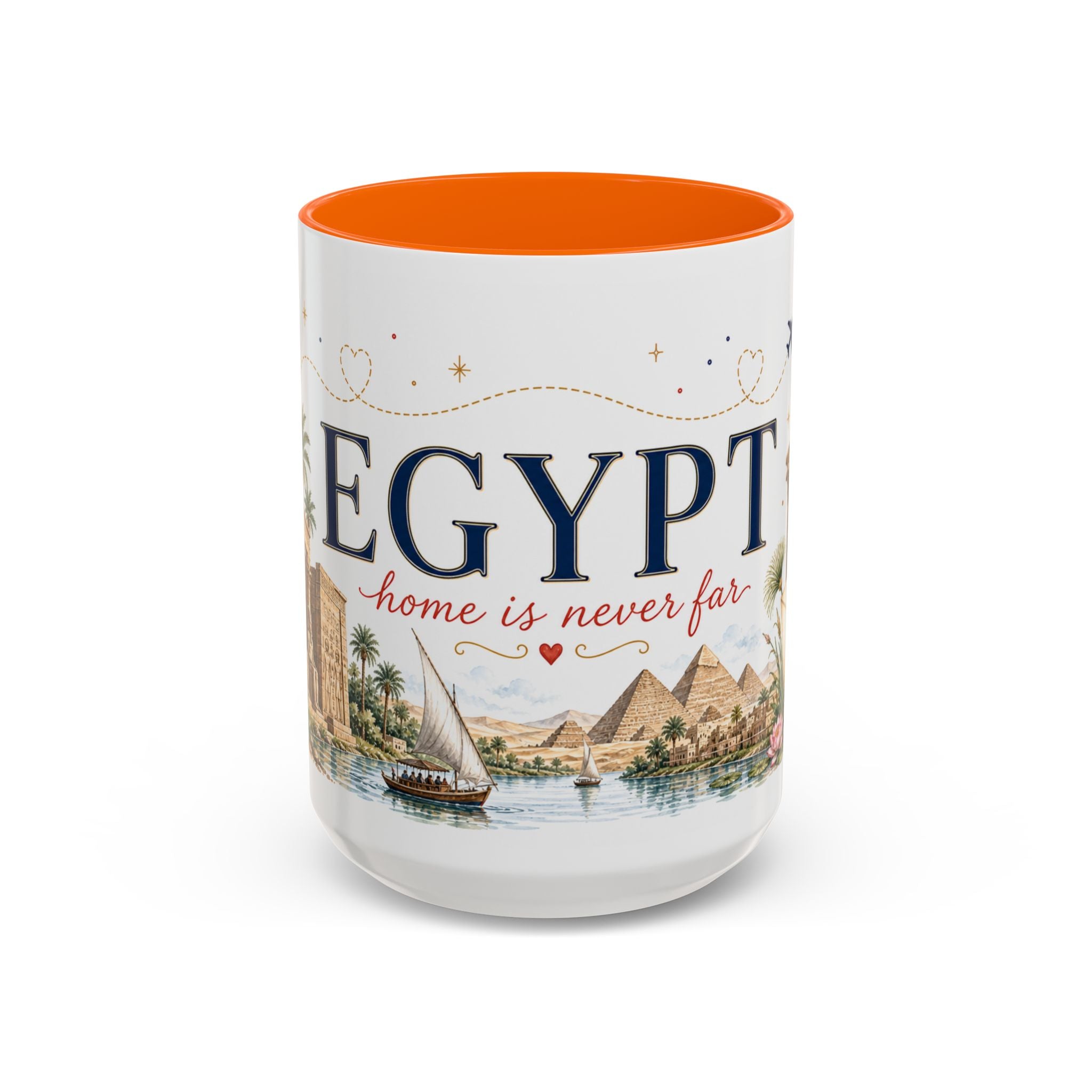 Egypt Home Country Mug | Moving Away Gift | Long Distance Friendship | 11 oz 15 oz Accent Mug