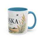 Nebraska State Mug | Moving Away, Long Distance Friendship Gift | Botanical Landscape Accent Mug
