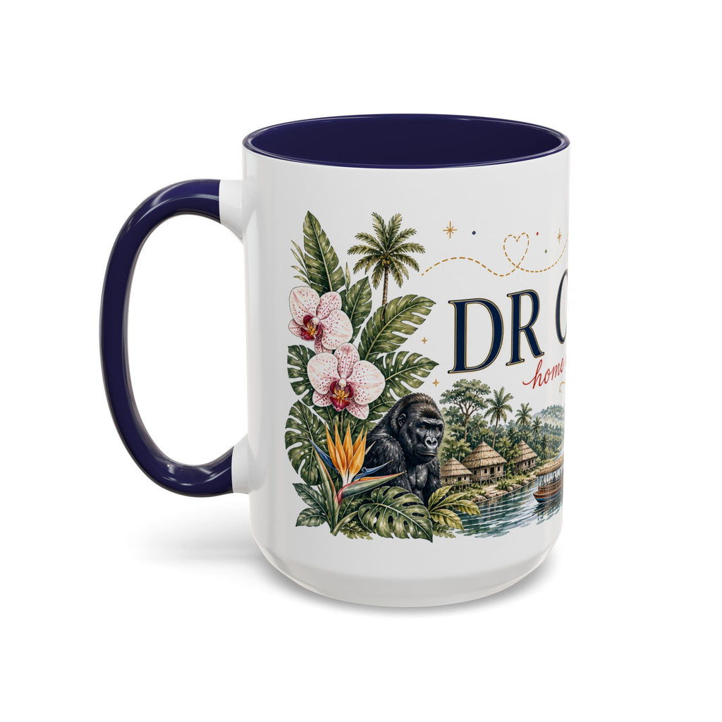 DR Congo Home Country Mug | Moving Away Gift | Long Distance Friendship | 11 oz 15 oz Accent Mug