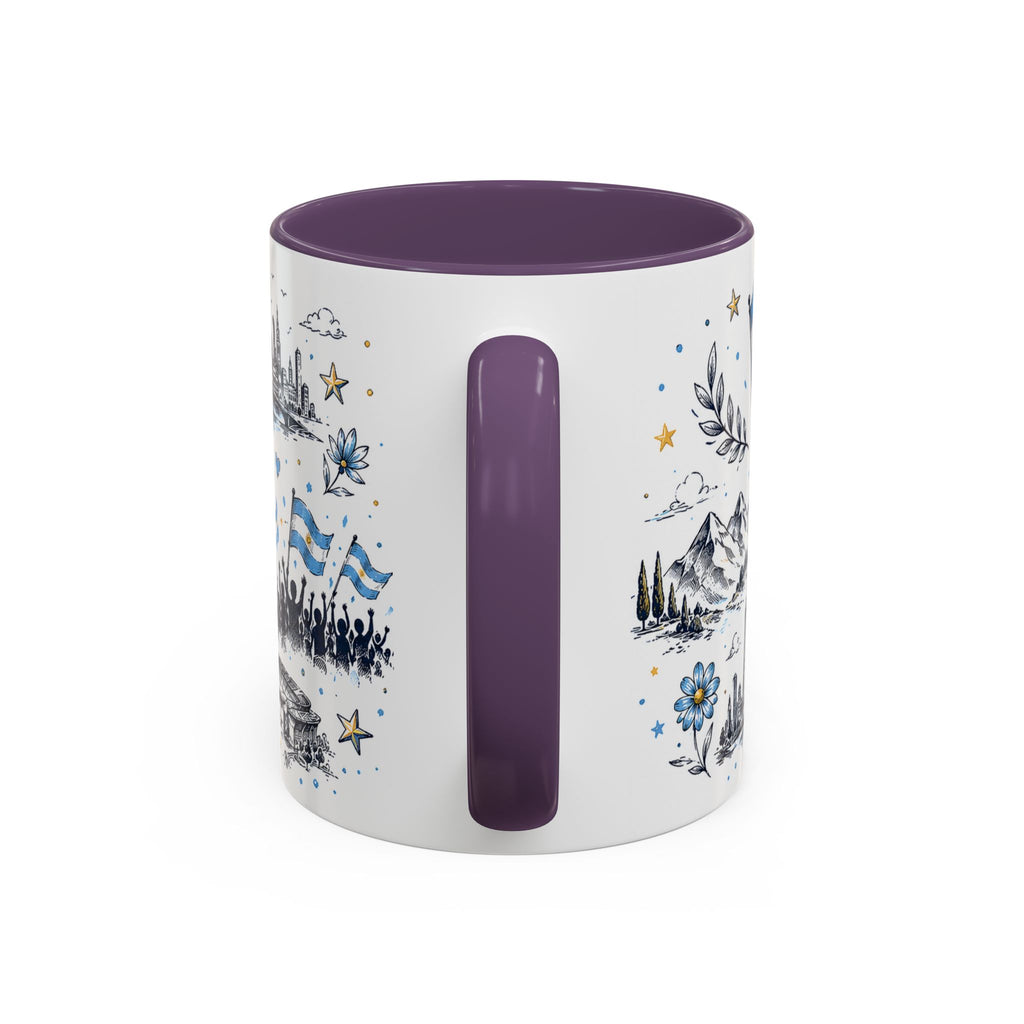 Argentina Soccer Coffee Mug | Soccer Fan Gift | Accent Color Ceramic 11oz 15oz Match Day Cup