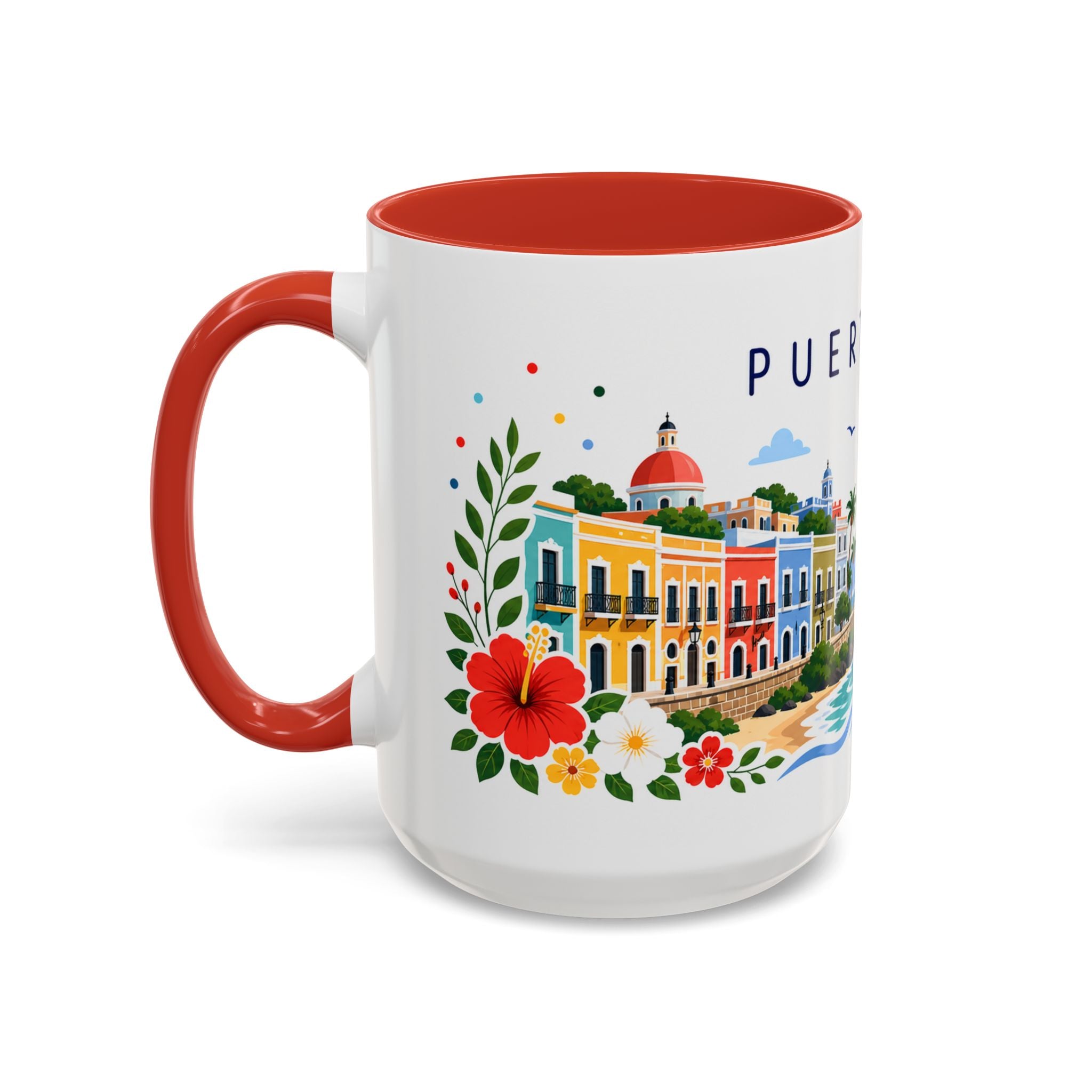 Puerto Rico Coffee Mug | Travel Souvenir Accent Mug | Place Gift Ceramic Cup 11oz 15oz