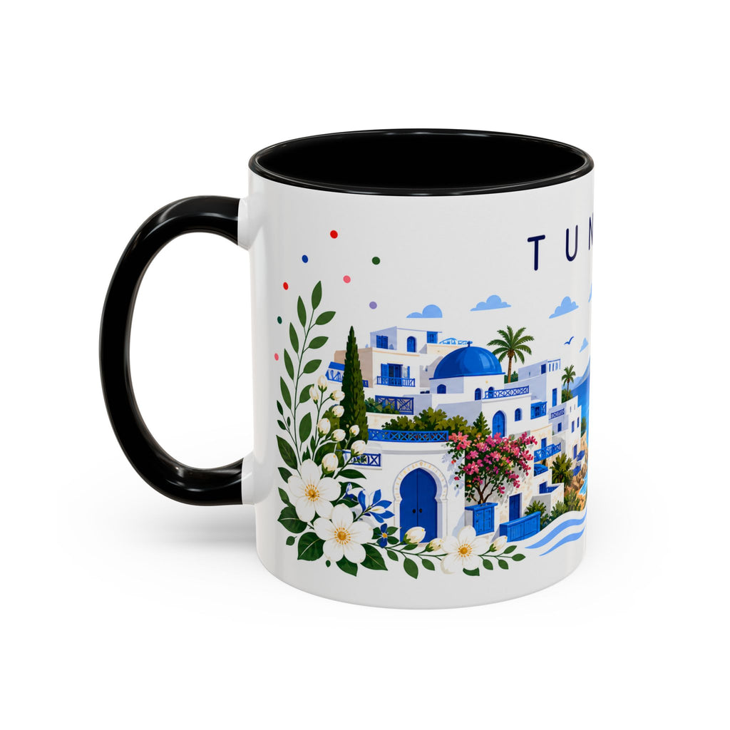 Tunisia Coffee Mug | Travel Souvenir Accent Mug | Place Gift Ceramic Cup 11oz 15oz
