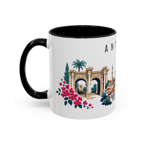 Antalya Coffee Mug | Turkey Travel Souvenir | Porcelain Decal City Gift | 11oz 15oz Accent Mug