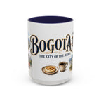 Bogota Coffee Mug | Colombia Travel Souvenir | Vintage Illustrated City Gift | 11 oz 15 oz Accent Mug