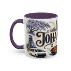 Johannesburg Coffee Mug | South Africa Travel Souvenir | Vintage Illustrated City Gift | 11 oz 15 oz Accent Mug