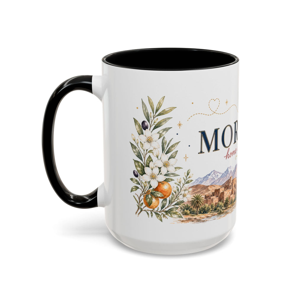 Morocco Home Country Mug | Moving Away Gift | Long Distance Friendship | 11 oz 15 oz Accent Mug