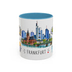 Frankfurt Illustrated Travel Mug | City Souvenir Accent Coffee Mug | 11oz 15oz Ceramic Cup