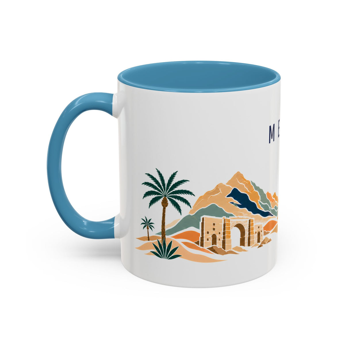 Mecca Coffee Mug | Saudi Arabia Travel Souvenir | Porcelain Decal City Gift | 11oz 15oz Accent Mug