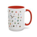 Santa Fe Christmas Mug | Watercolor City Souvenir | Ceramic Coffee Cup (11oz 15oz)