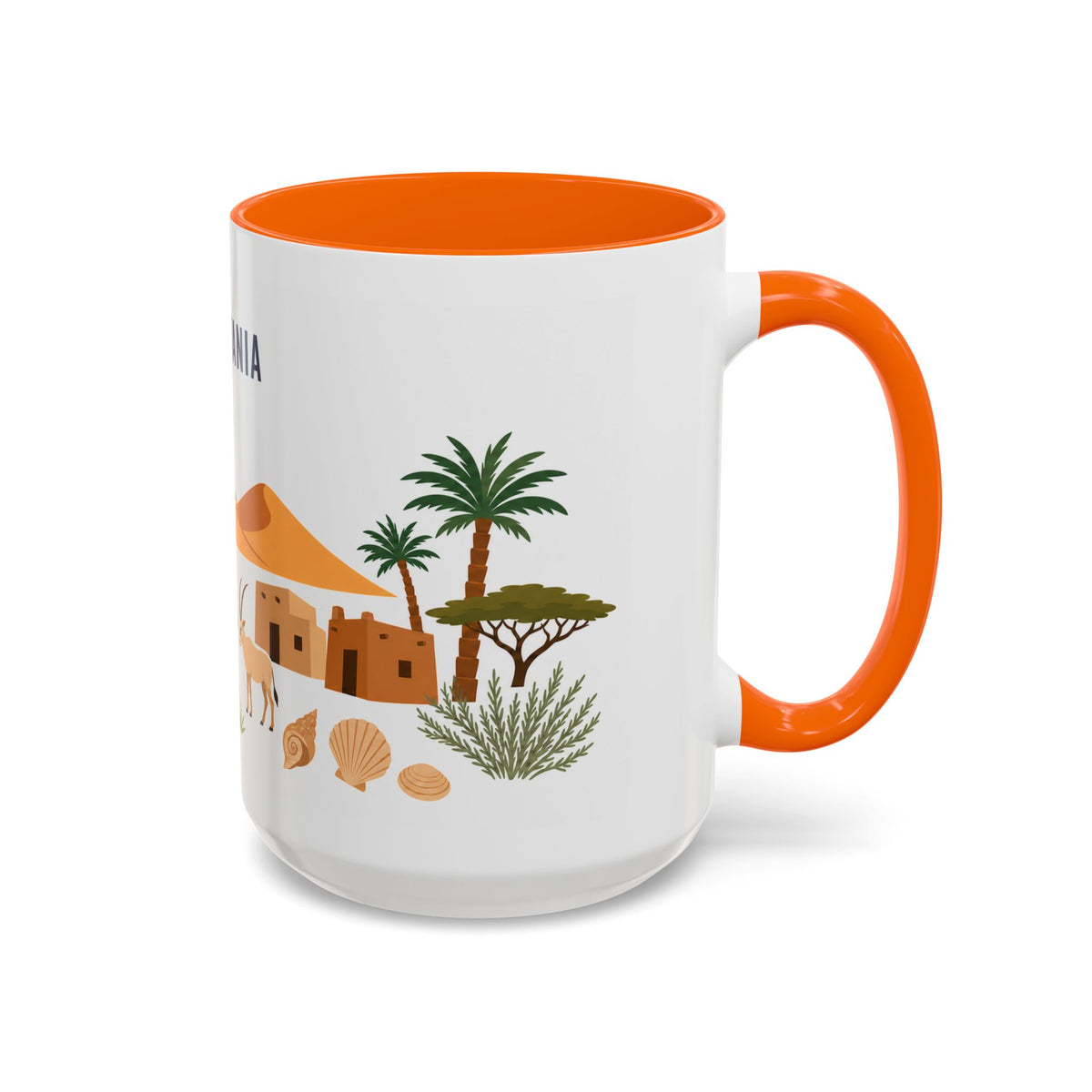 Mauritania Coffee Mug | Travel Souvenir Accent Mug | Country Gift Ceramic Cup 11oz 15oz