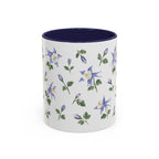Colorado Rocky Mountain columbine Mug, State Flower Floral Coffee Cup, 11oz Botanical Gift