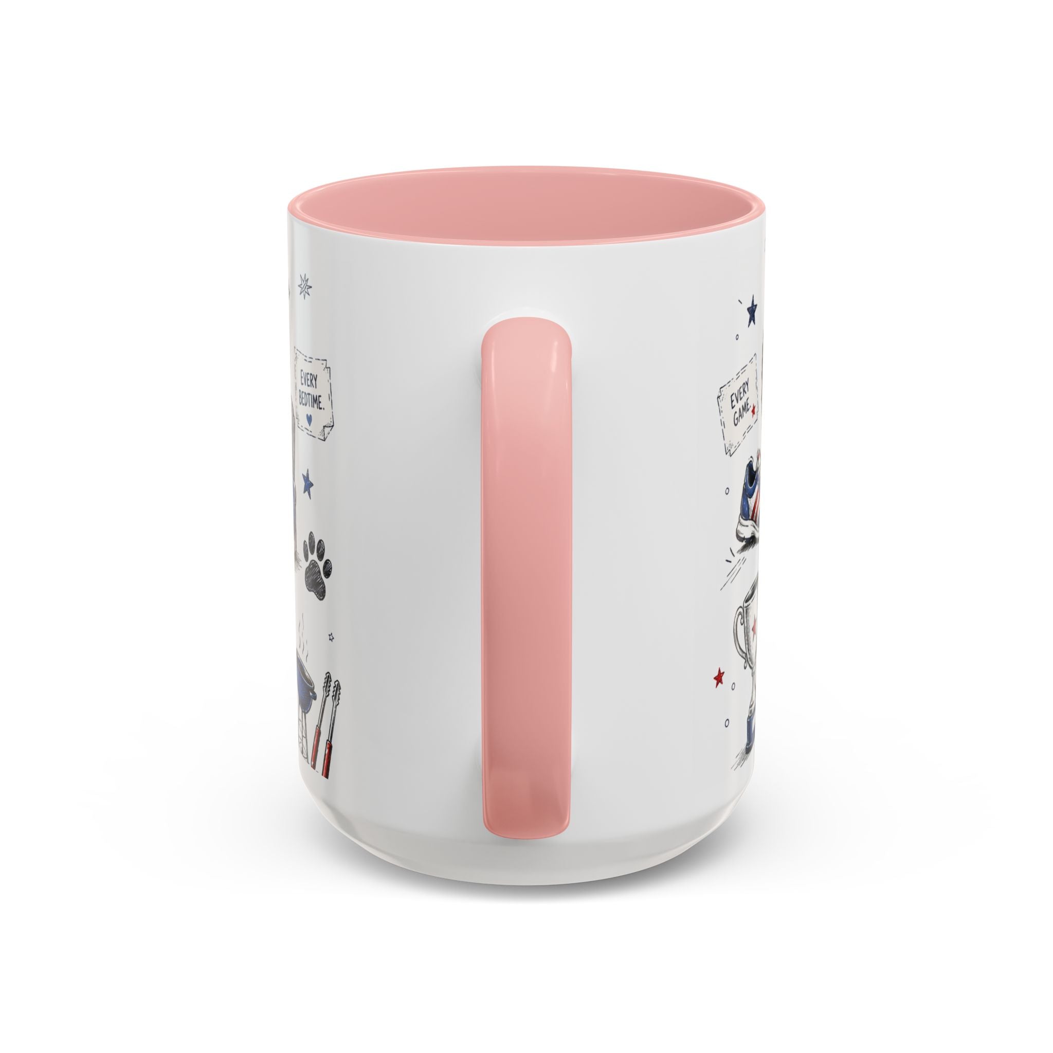 Super Dad My Hero Coffee Mug | Father's Day Gift for Dad | Accent Color Ceramic 11oz 15oz