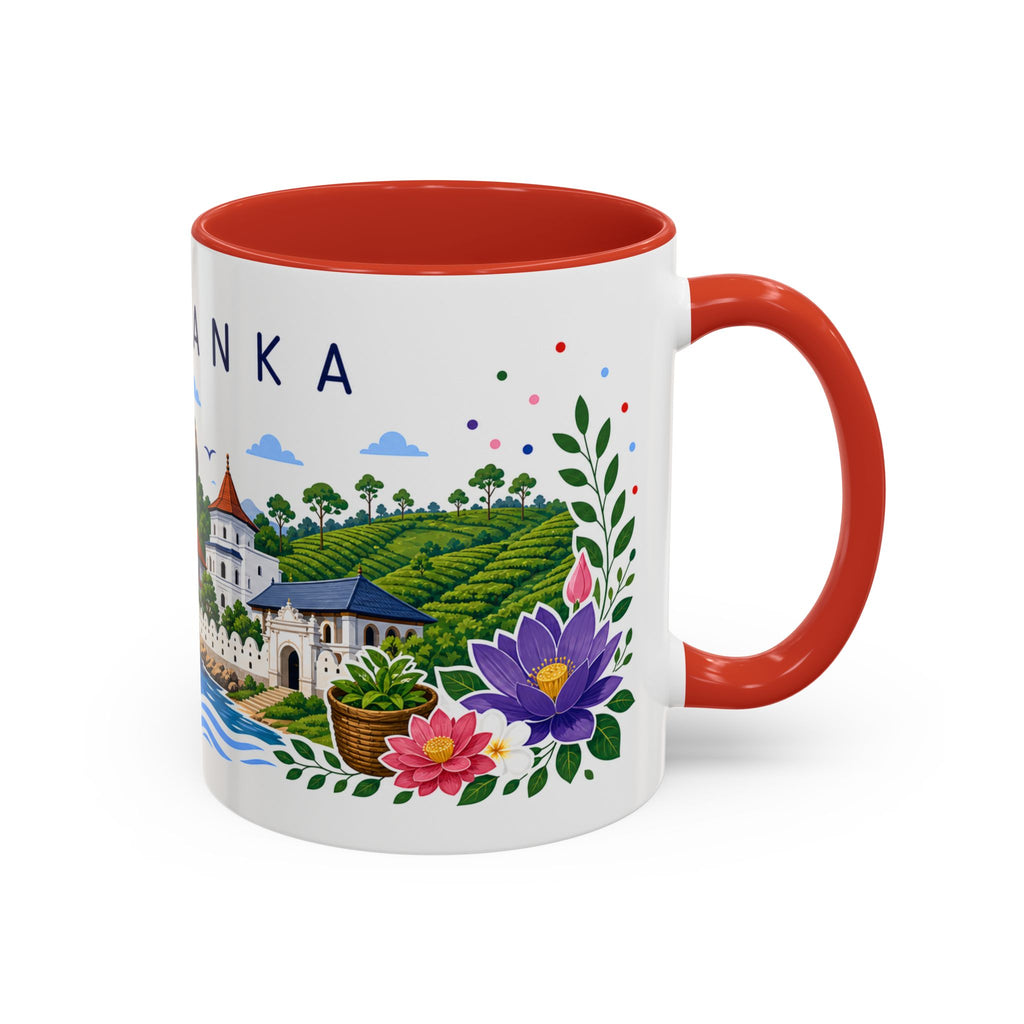 Sri Lanka Coffee Mug | Travel Souvenir Accent Mug | Place Gift Ceramic Cup 11oz 15oz
