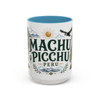 Machu Picchu Coffee Mug | Travel Destination Souvenir Gift | Accent Color Ceramic 11oz 15oz