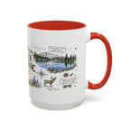 Lassen Volcanic National Park Coffee Mug | California Volcano Geothermal Hiking Gift | Accent Color Ceramic 11oz 15oz