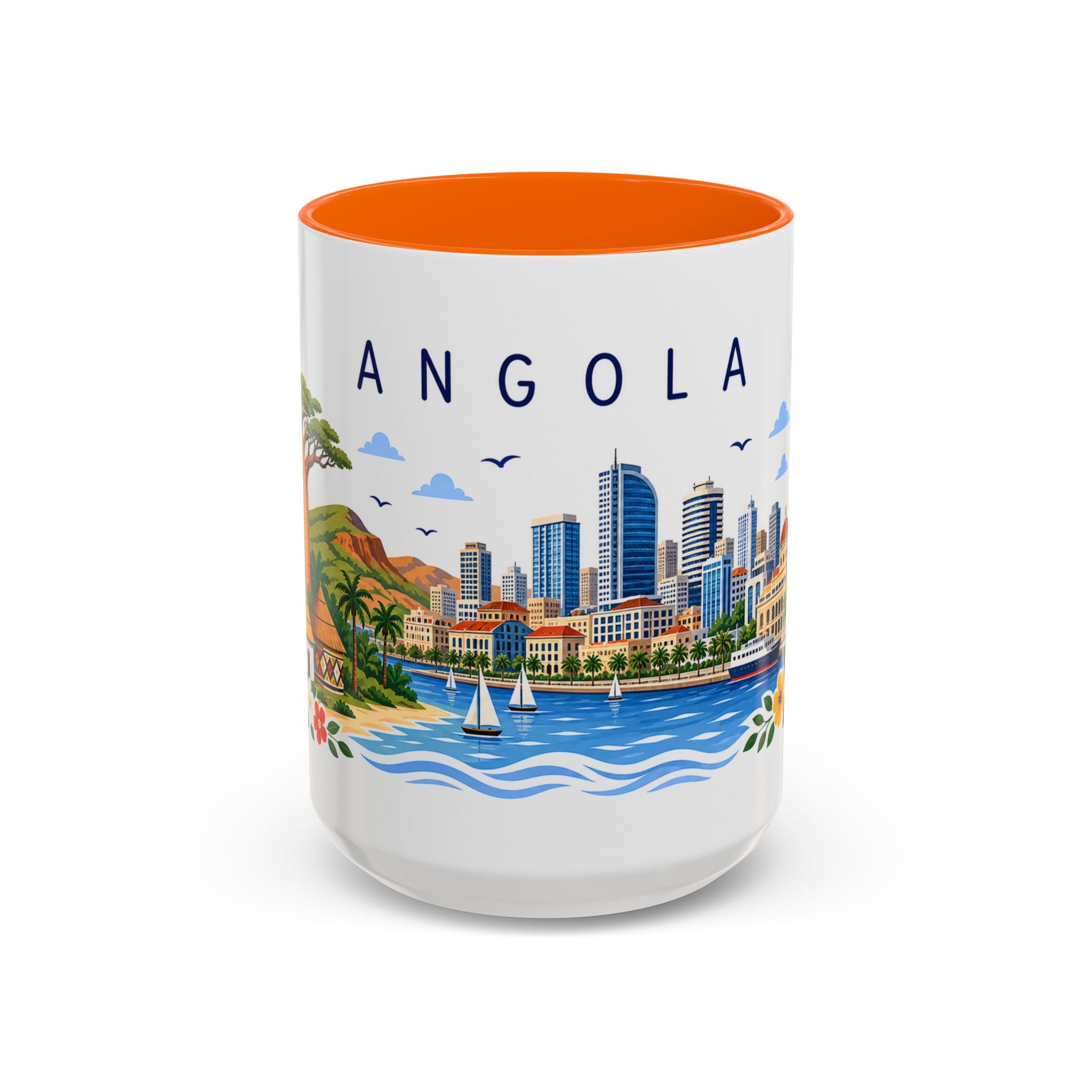 Angola Coffee Mug | Travel Souvenir Accent Mug | Place Gift Ceramic Cup 11oz 15oz
