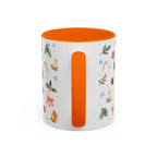 Christmas Bell Mug | Ribbon Gift Watercolor Holiday Cup | Accent Coffee Mug 11oz 15oz
