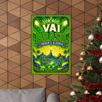 Brazil Soccer Poster | Rally Fan Art Print | 2026 Soccer Wall Decor