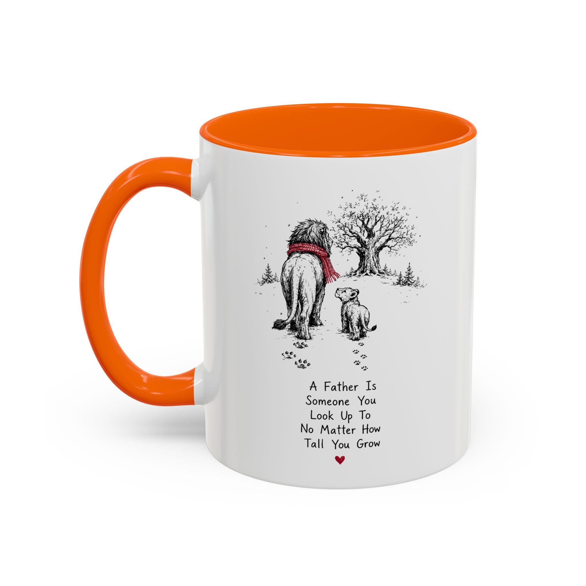 King Lion Dad Coffee Mug | Father's Day Pride Accent Ceramic (11oz 15oz)