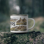 Badlands National Park Vintage Enamel Camping Mug | 12oz National Park Hiking Gift