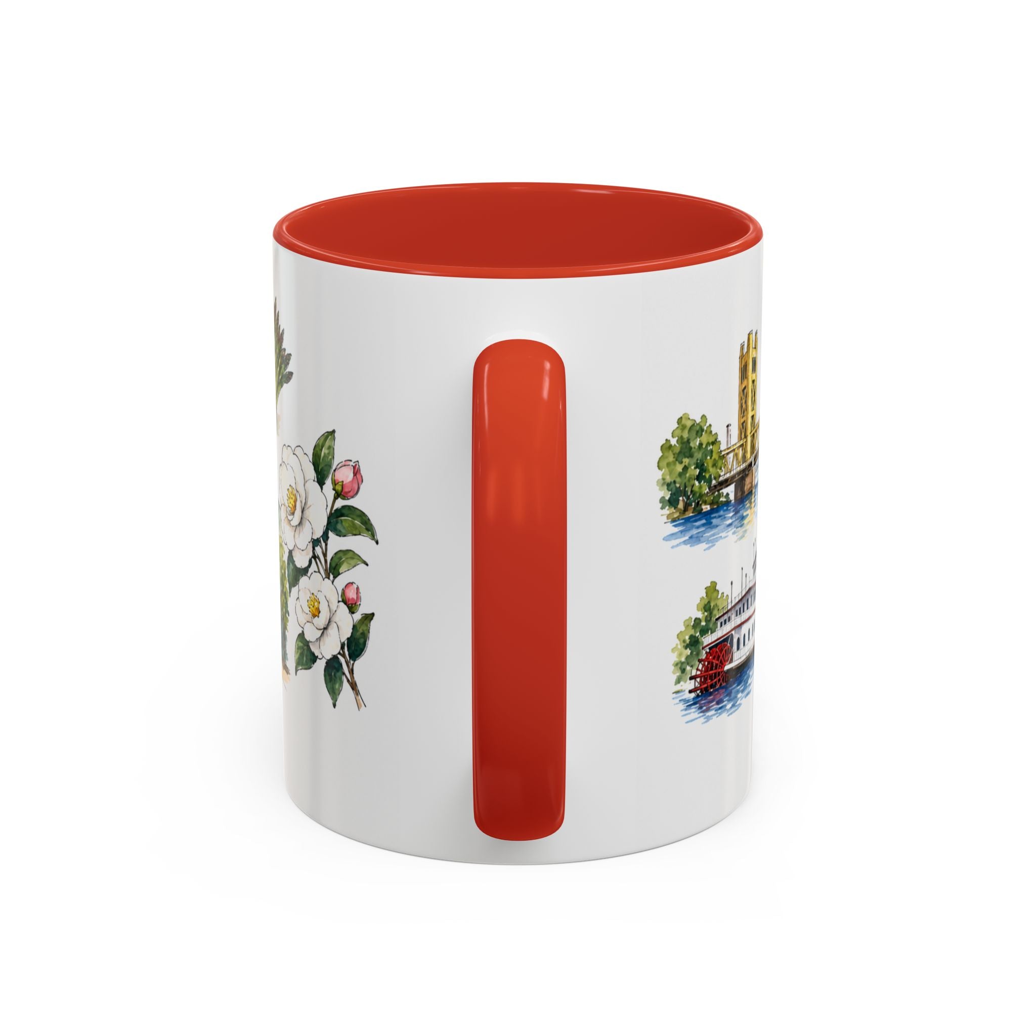 Sacramento Illustrated Travel Mug | City Souvenir Accent Coffee Mug | 11oz 15oz Ceramic Cup