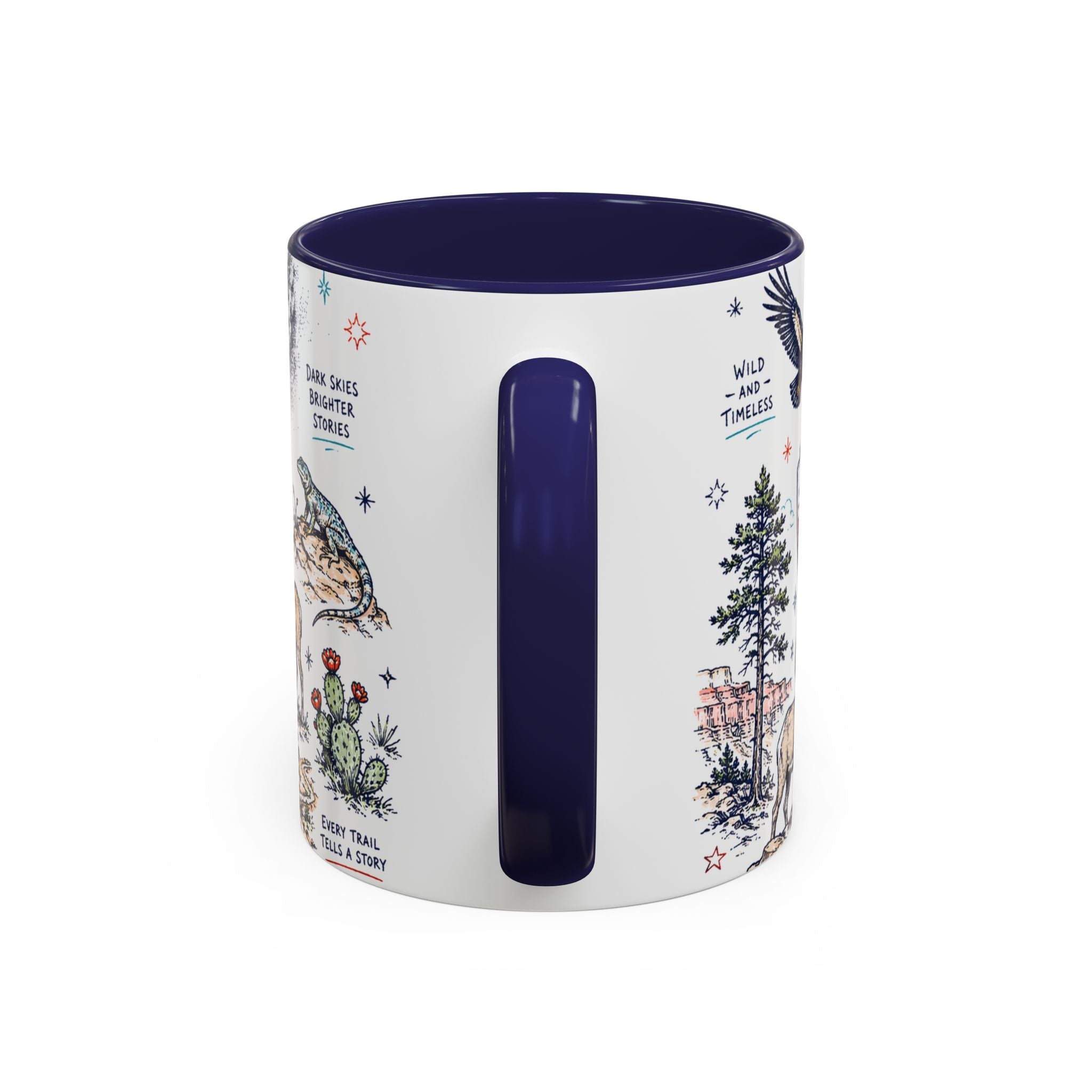 Grand Canyon National Park Coffee Mug | Hiking Camping Nature Gift | Accent Color Ceramic 11oz 15oz