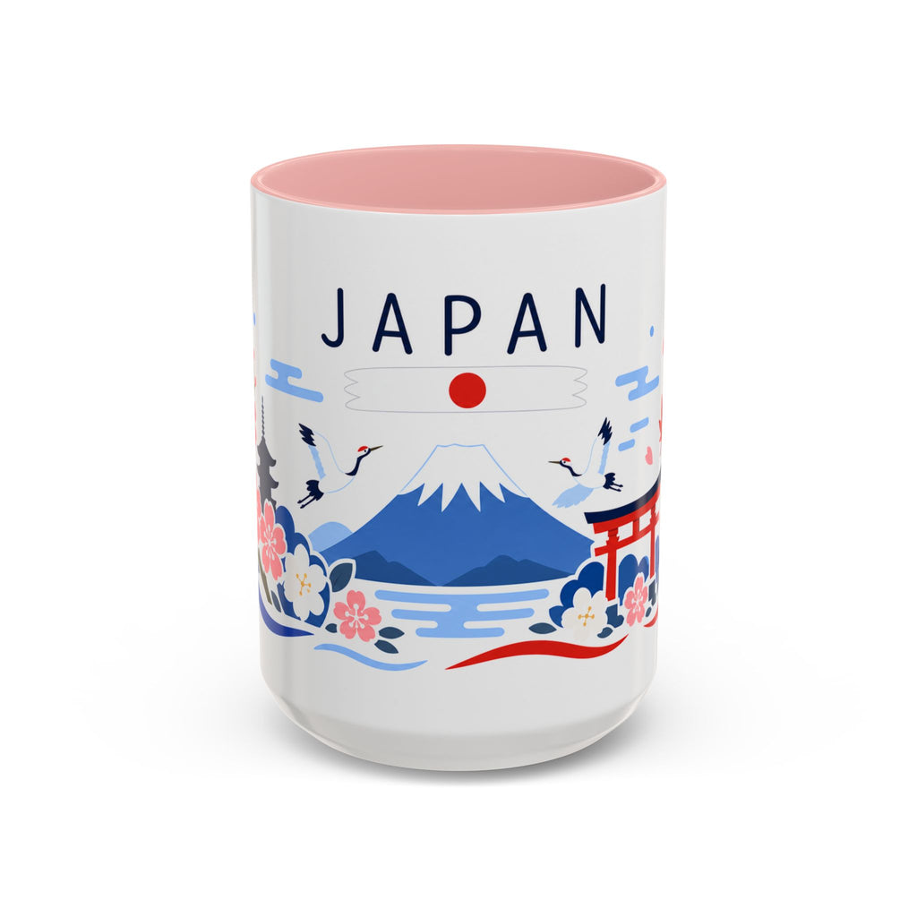 Japan Coffee Mug | Travel Souvenir Accent Mug | Country Gift Ceramic Cup 11oz 15oz