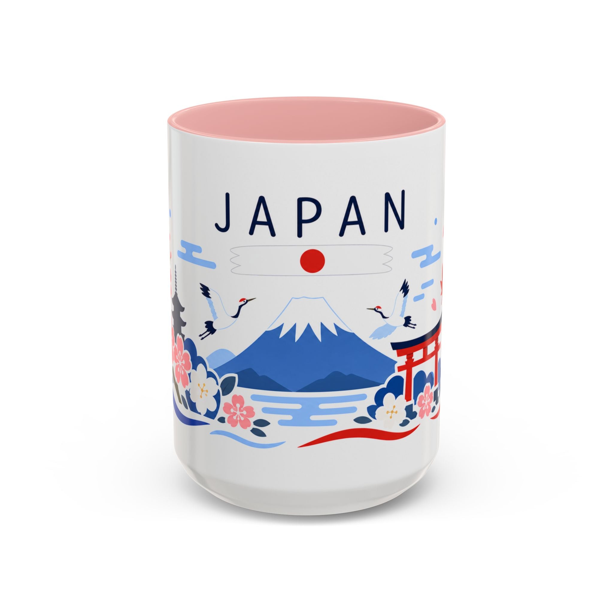 Japan Coffee Mug | Travel Souvenir Accent Mug | Country Gift Ceramic Cup 11oz 15oz