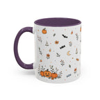 Halloween Party Mug | Ghost Black Cat Candy Watercolor Gift | Accent Cup 11oz 15oz