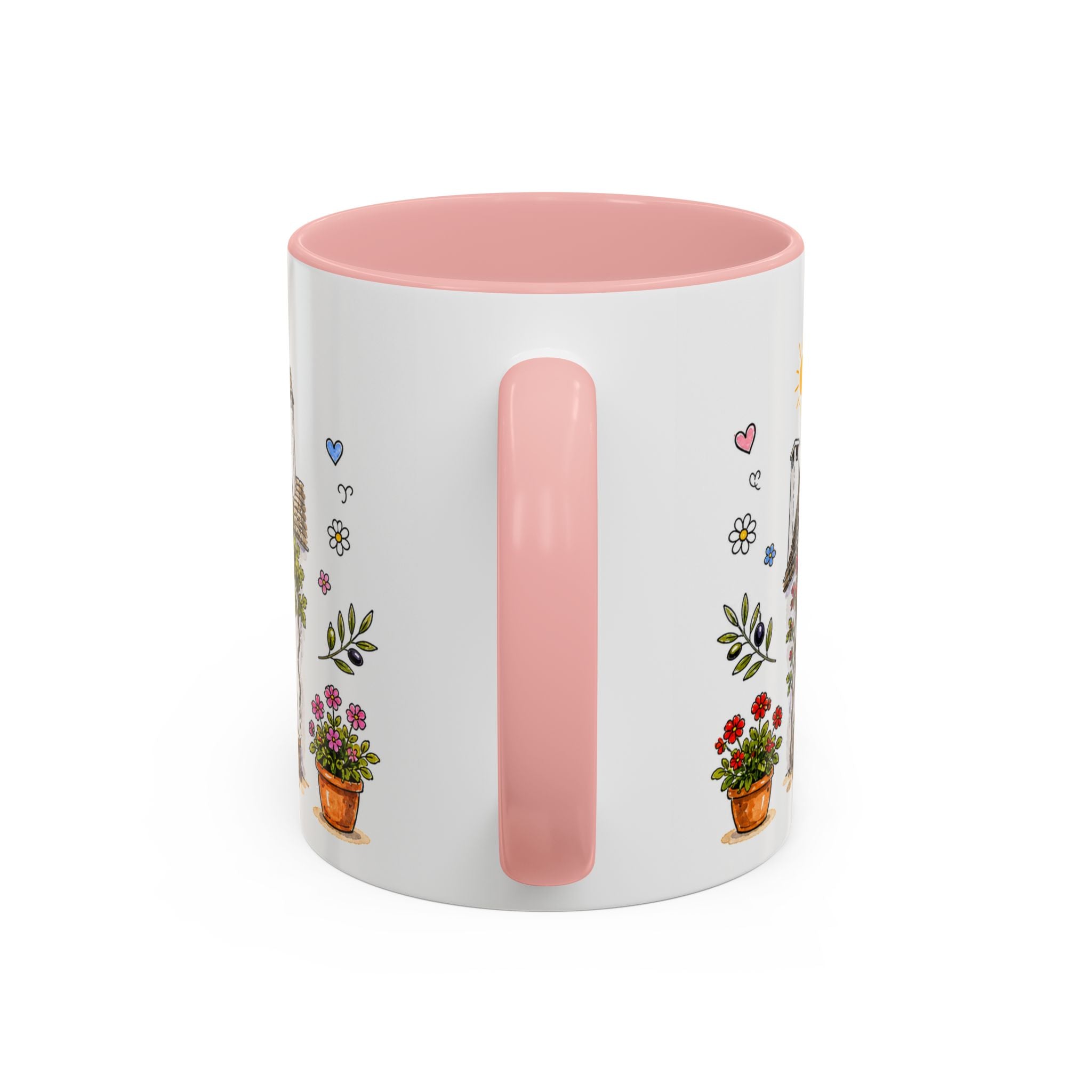 Alberobello Illustrated Travel Mug | Italy Souvenir Accent Coffee Mug | 11oz 15oz Ceramic Cup