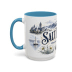 Salt Lake City Coffee Mug | United States Travel Souvenir | Vintage Illustrated City Gift | 11 oz 15 oz Accent Mug