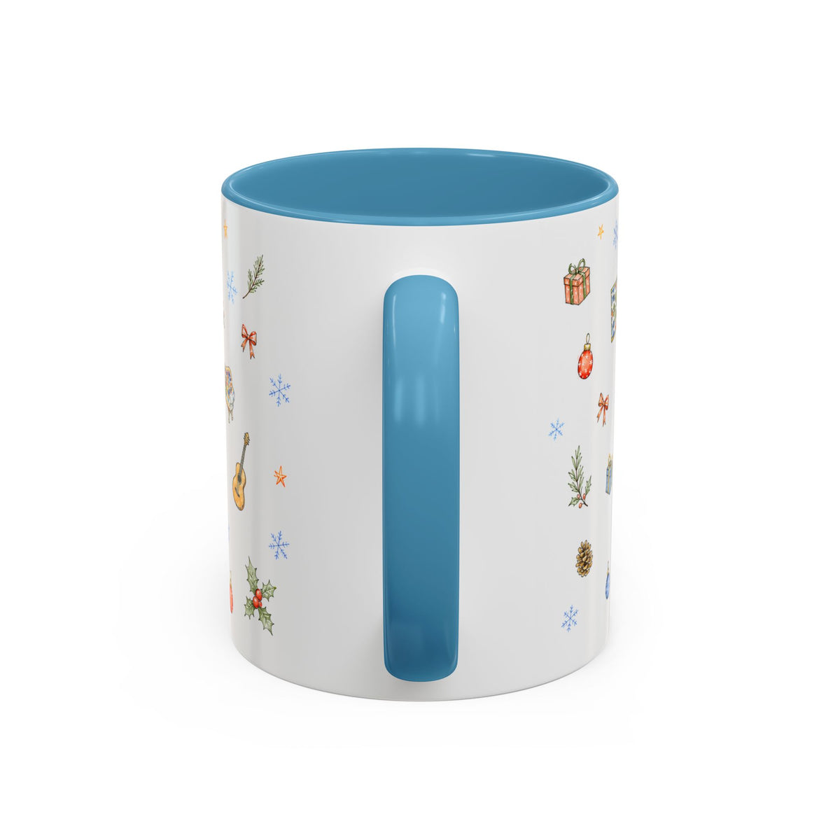 Barcelona Christmas Mug | Watercolor City Souvenir, Ceramic Coffee Cup (11oz/15oz)