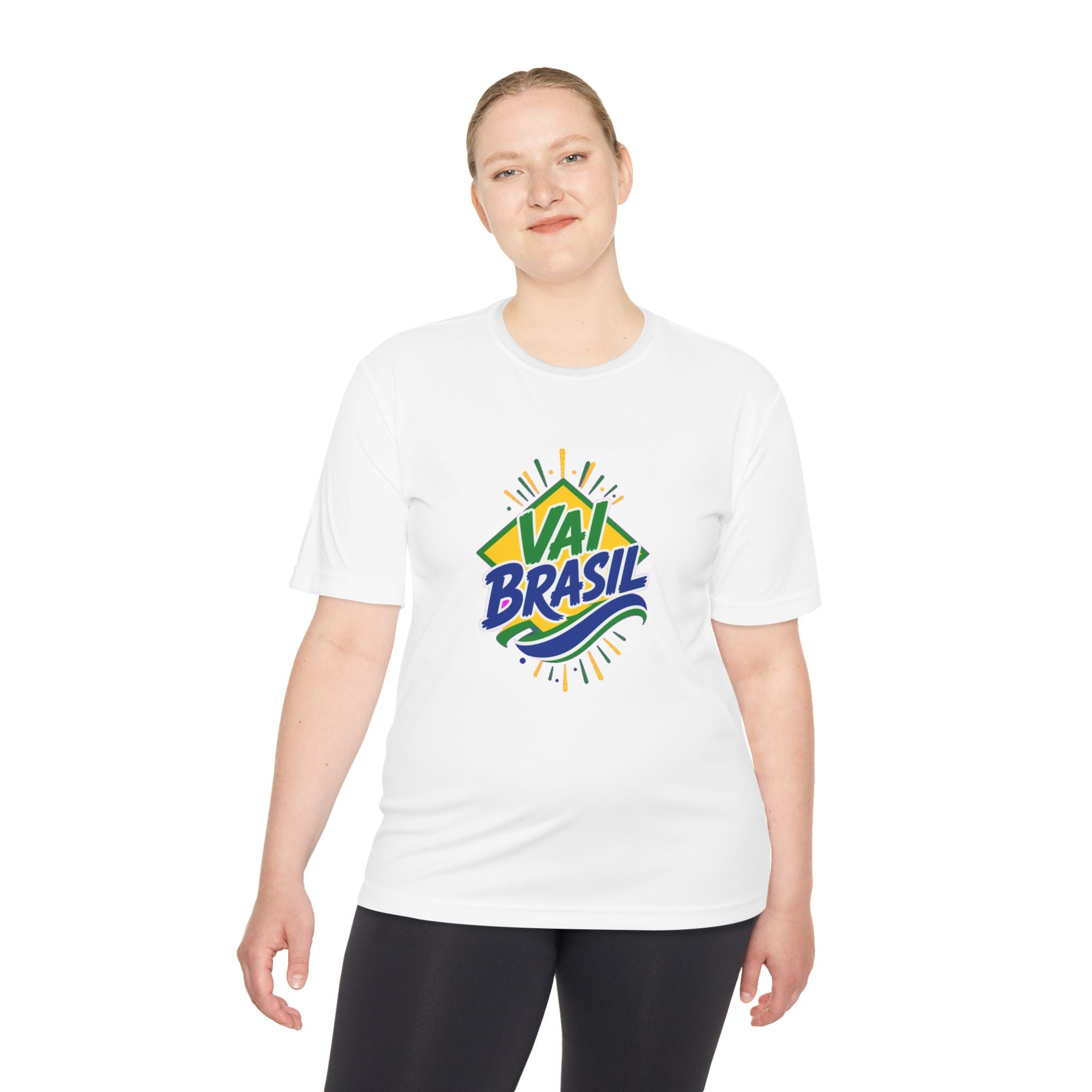 Brazil Soccer T Shirt, Vai Brasil Tee, World Football Fan Shirt, Moisture Wicking Sport Tee