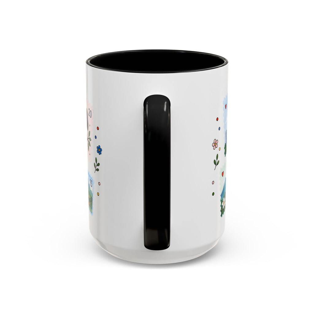 Taipei Coffee Mug | Postage Stamp Collage Mug | Travel Souvenir Accent Cup 11oz 15oz